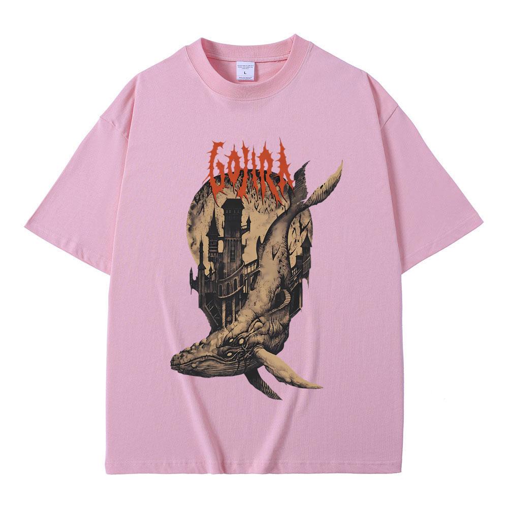 French Metal Band Gojira From Mars To Sirius Flying Whales Vintage Rock Graphic T Shirt Men Women 100% Cotton Oversized T-shirts