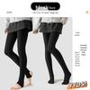 New Ribbed Cotton Footed Tights for Women - Flat Knit, Solid Color, Versatile Pantyhose, Warm for Autumn/Winter