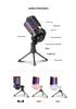 RGB USB Condenser Microphone Set for Gaming, Streaming, Singing & Recording with Noise Reduction.