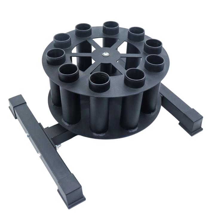 Barbell Holder Storage & Organization for Home Commercial & Garage Gyms Holds 10 Bars Curl Bars Hex Bars Tricep Bars