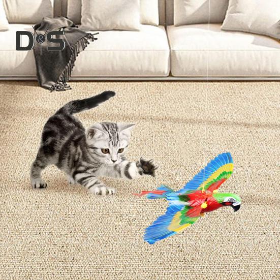 Electric Flying Eagle Cat Toy Interactive Simulation Bird Toy Automatic Moving Hanging Eagle Cat Toy Pet Supplies for Indoor Cats