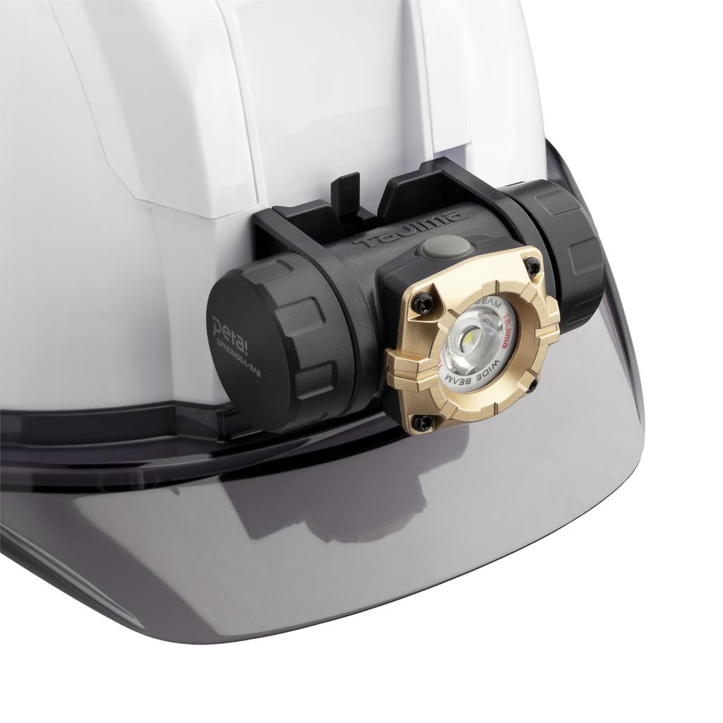 Tajima Safe Headlamp MD Large Compatible with All Types of Safety Helmets and Safety Compact and Integrated Power Powerful Magnet for Use As a