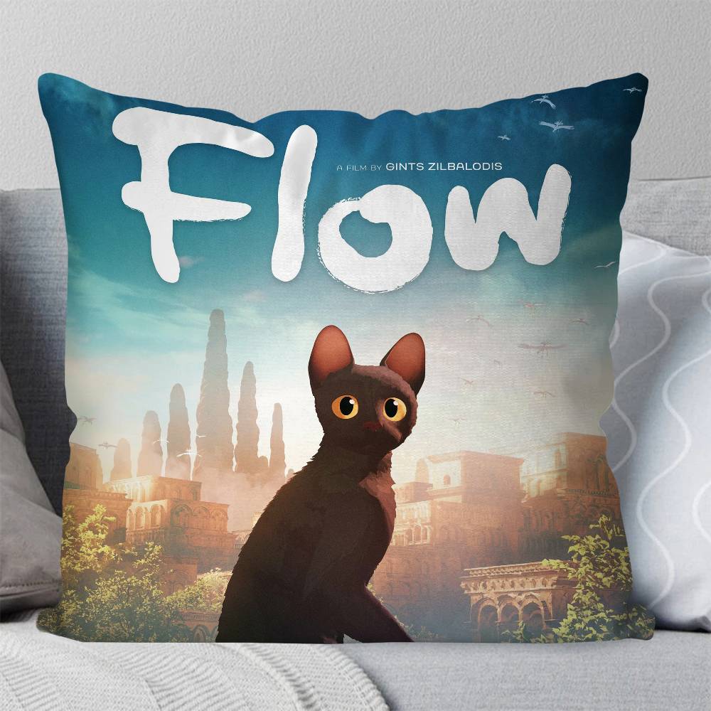 Cartoon Movie FFlow Pillow Case Fashion Square Pillowcase Bedroom Sofa Room Ins Decoration Leisure