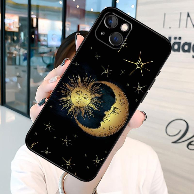 Sun Moons Star Signs Astrological Celestial Phone Case For iPhone 13 12 11 14 15 16 Pro Max Plus XR X XS MAX Back Cover
