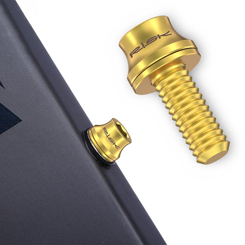 2 buc M5X12 Titan biciclete sticla de apă tijă capac colivie șuruburi drum Mountain Bike apă suport șuruburi pompă de aer suport șuruburi fixe