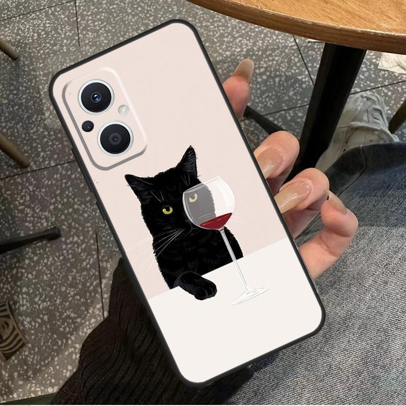 Funny Cat Art For OPPO Reno 7 8 Lite 8T 14F 13F 11F 12F 10 11 12 13 14 Pro OPPO Find X9 X8 X5 X6 Pro Case