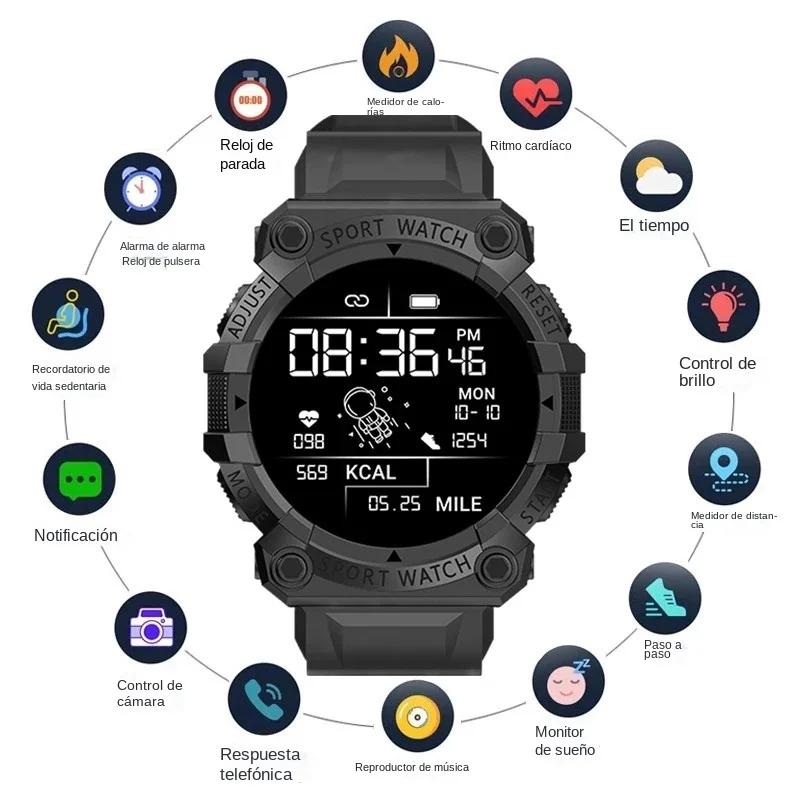 Smart Watch for Men and Women: Heart Rate Blood Pressure Monitoring with Bluetooth Fitness Tracker