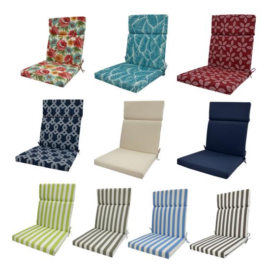 Yousheng Outdoor Dining Chair Cushion Rocking Chair 19 Inch X 18 Inch Floral Seat Cushion Waterproof Fade Resistant Striped Back And Seat Cushion