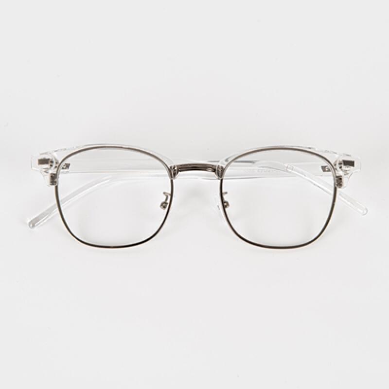SBKA Naina-C02 Transparent Half-Rimmed Glasses