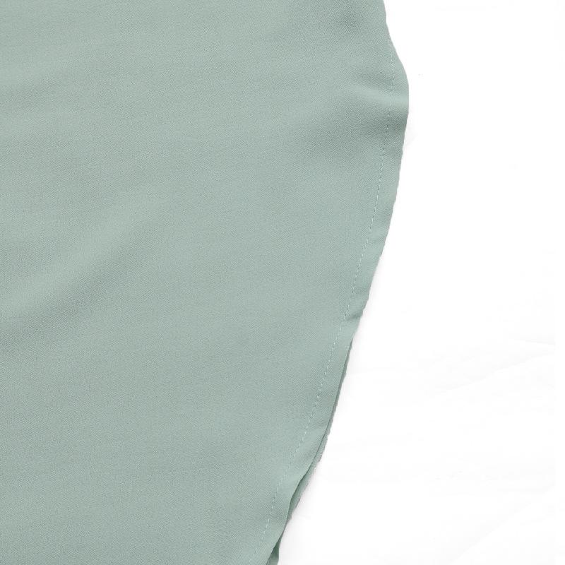 Women's Summer Casual Solid Color Irregular Split Halter Dress High Waist Fake Two Dress