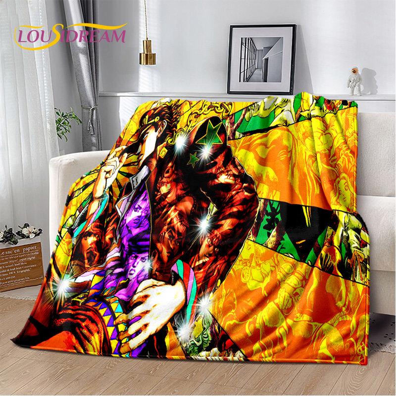 jojo's Bizarre Adventure Anime Soft Plush Blanket,Flannel Blanket Throw Blanket for Living Room Bedroom Bed Sofa Picnic Cover 3D