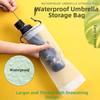 Translucent Collapsible Umbrella Cover Oxford Cloth Multi-purpose Waterproof Reusable Travel Bag 13*33cm Drawstring Pouch