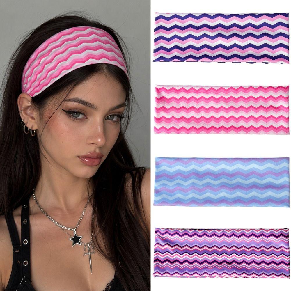 Sweat-absorbent Makeup Headband Elastic Women's Hairband Fashion Sport Hairband  Daily Use