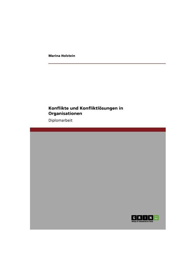 Kniha Konflikte Und Konfliktlösungen In Organisationen