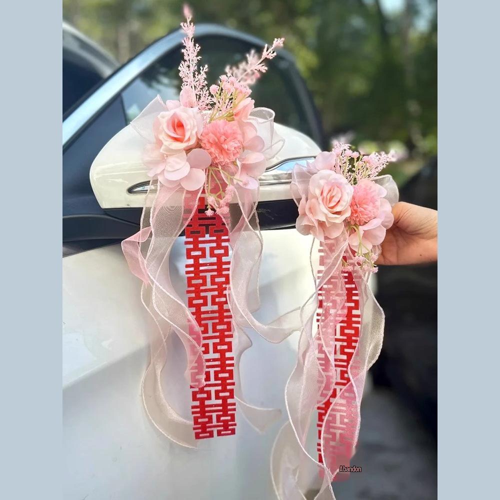 Wedding Car Decoration Floral Set for Handles and Dowry Car