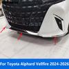 For Toyota Alphard Vellfire 2024 2025 2026 Steel Front Bumper Lip Trim Body Kit Splitter Diffuser Protector Car Accessories