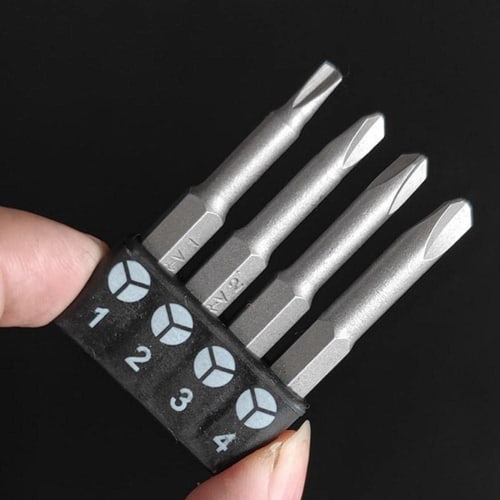 

4-Piece Special Shape Screwdriver Set: U-Shaped, Y-Shaped, Triangular, Inner Cross, and Three-Point Screwdriver Bit Tool