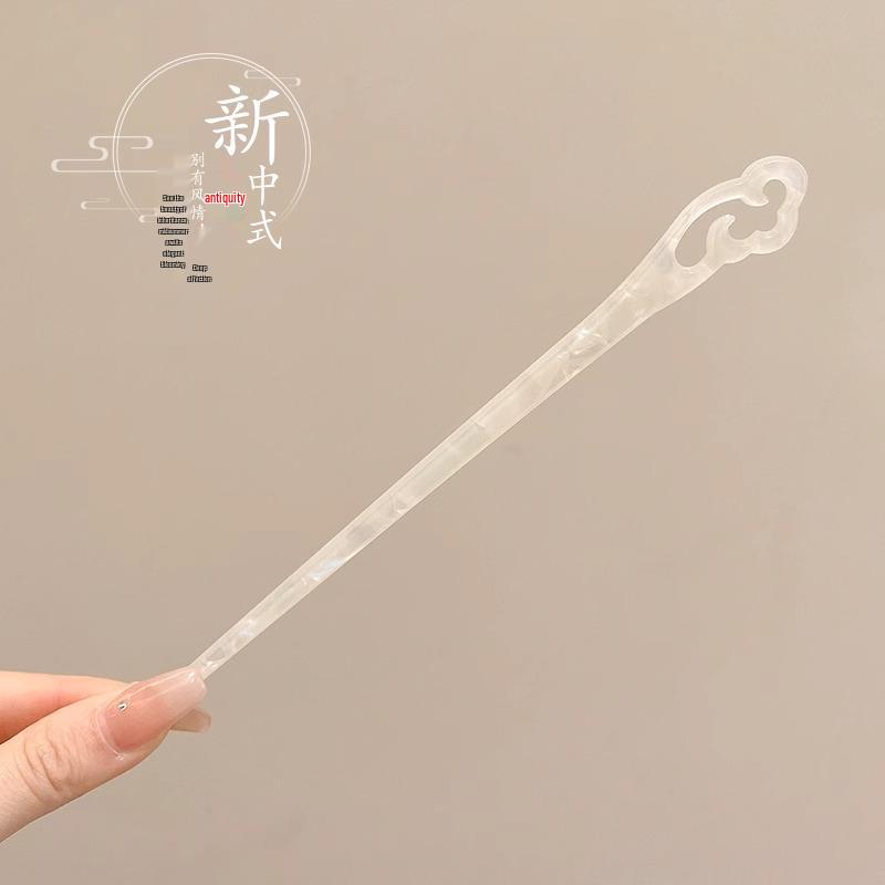 Ancient Chinese-Style Hanfu Hair Accessories: Elegant Updo Hairpins with Tassels for Women