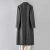 Fanzhen Men's Long Wool Overcoat with Detachable Down Liner