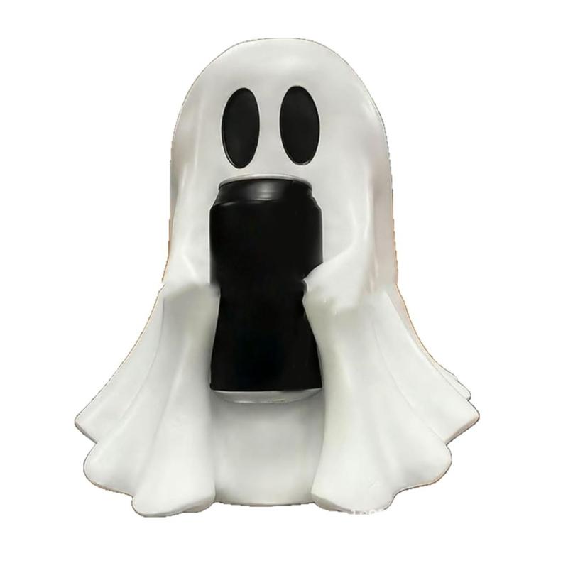 Haunting Theme Beverage Stand Interchangeable Can Holder Halloween Decoration Durable Plastic Safe For Family Gatherings