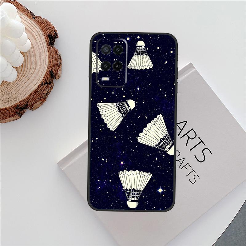 Badminton Ball Case For Oppo A15 A80 A60 A40 A94 A54 A98 A78 A18 A38 A58 A16 A76 A96 A17 A77 A74 A57S Cover