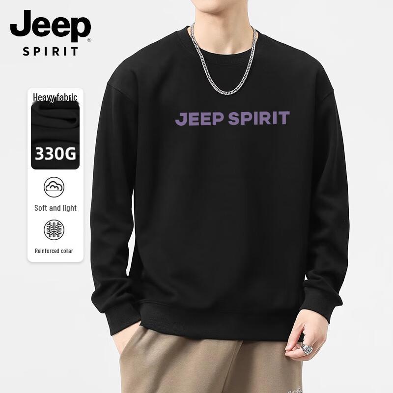 JEEP SPIRIT Men's Fashion Crew Neck Sweatshirt