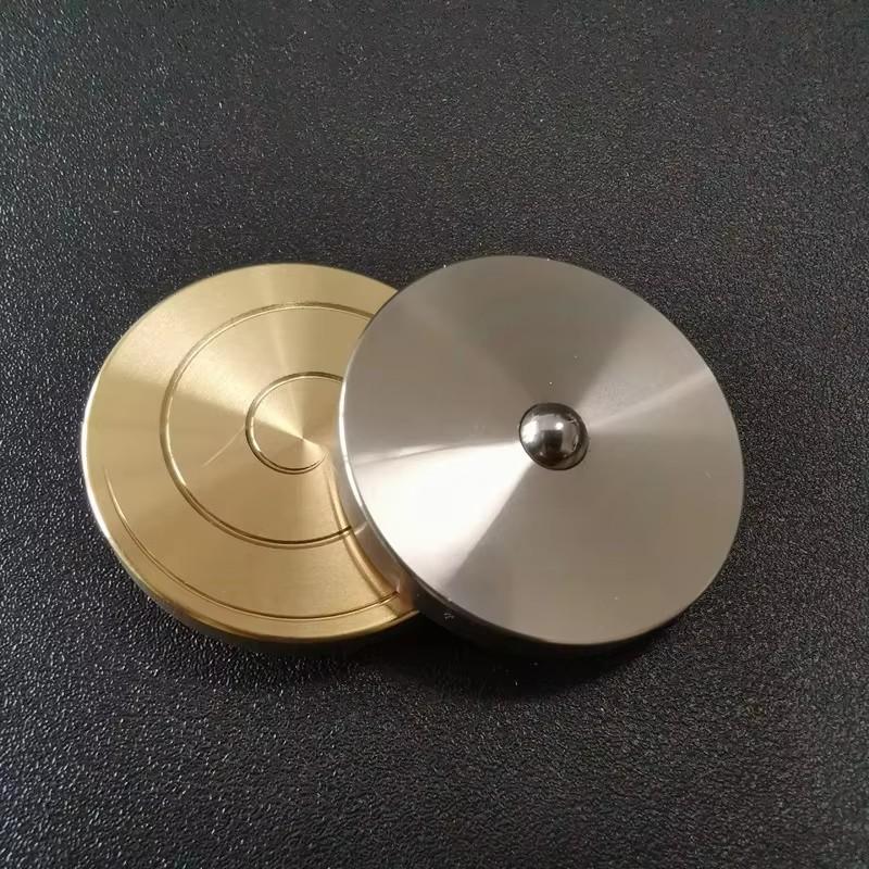 Circle Spinning Good Luck Gyro Pocket Decompression Toy Stainless Steel Fingertip Spinning Gyro Reduce Pessure Gift Toys