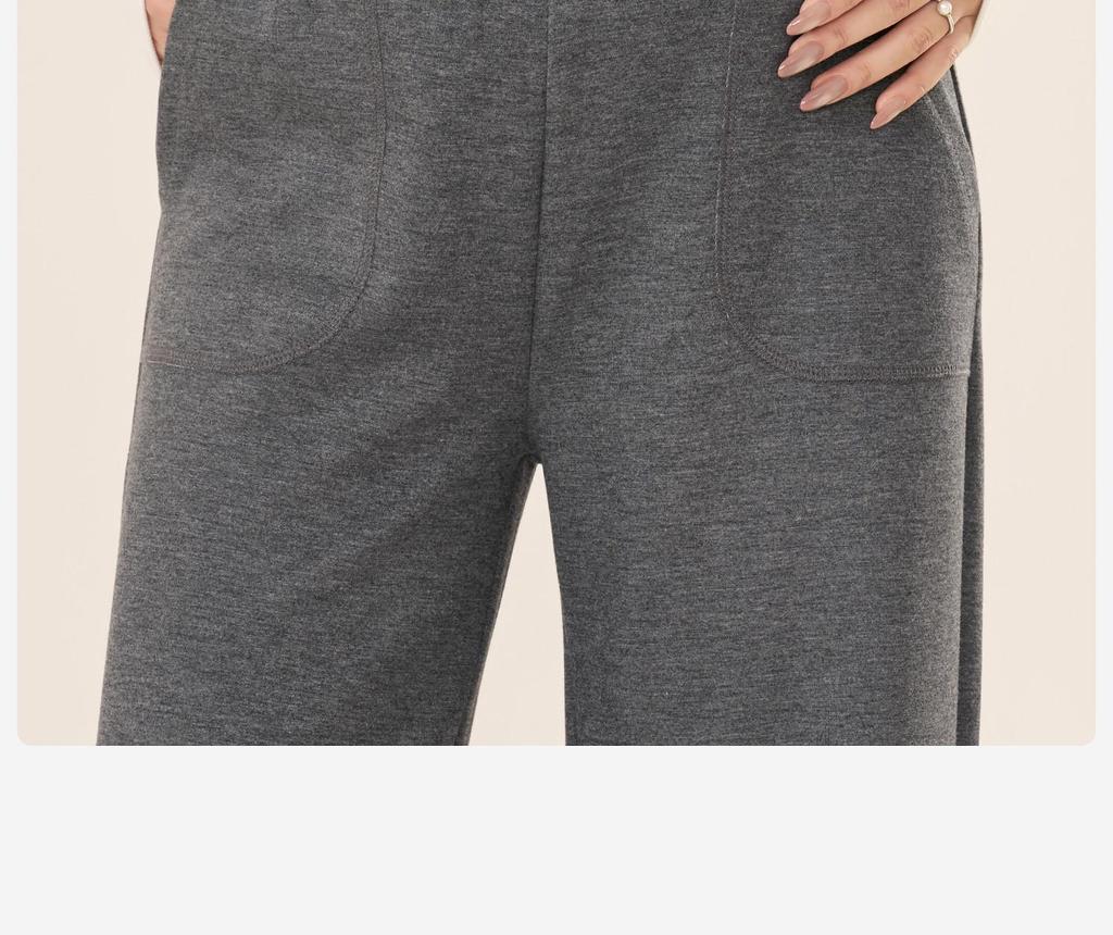 Petite Black Wide-Leg Maternity Pants - Non-Constricting for Spring & Autumn 2025