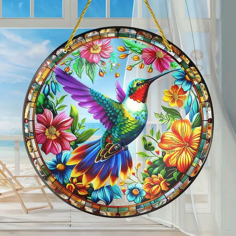 Festive Colorful Design Sun Catcher Acrylic Tree Sun Catchers Holiday Window Lights Catcher Sun Catcher 20cm for Window Home