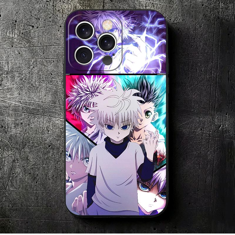 Hunter X-Hunters Killua Soft Phone Case for iPhone 16 16E 17 Air 15 Pro Max 14 Plus 13 Mini 11 12 7 Black Cover Back Shell