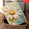 DIY Frameless Pearl Painting Kit Daisy Flower Floral Art 3D Shiny Bead Canvas Relaxing Craft for Home Wall Decor Birthday Gift Ideas