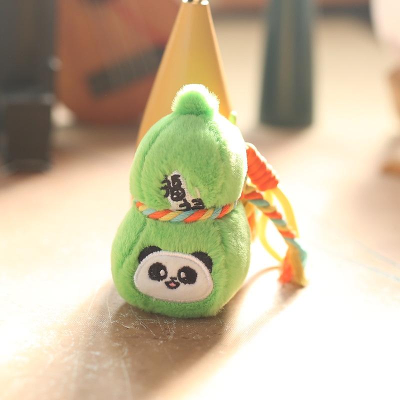 12cm 1Pcs Cute and Cute Fulu Gourd Pendant Plush Toy Doll Cartoon Bag Pendant Keychain Doll Doll