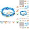 New Bohemian Style Waterproof Wax Thread Handwoven Bracelet Set With Alloy Daisy Beads