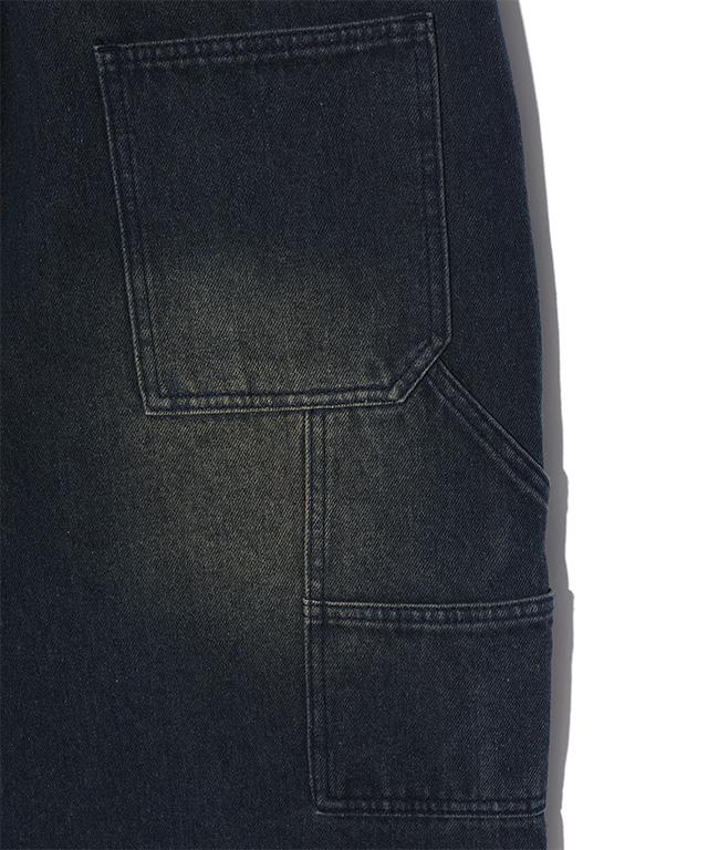 RAYFIKERS Double Knee Carpenter Denim Pants Mq5Du528_Dark Indigo