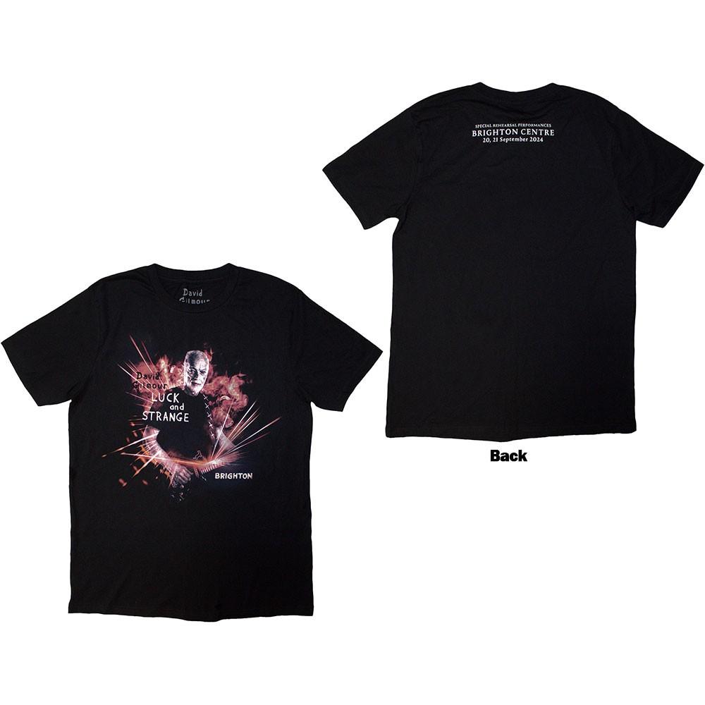 David Gilmour Luck  Strange Brighton T-Shirt Black New S