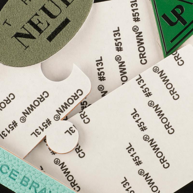 Duoku English Letter Leather & Cloth Label Patch for Clothing, Shoes, Hats, and Luggage