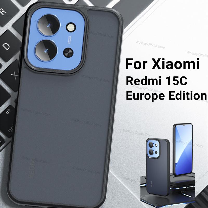 For Xiaomi Redmi 15C 4G Case Xiaomi Redmi 15C 4G Cover Bumper Luxury Matte PC + TPU Shockproof Protective Cover Xiaomi Redmi 15C
