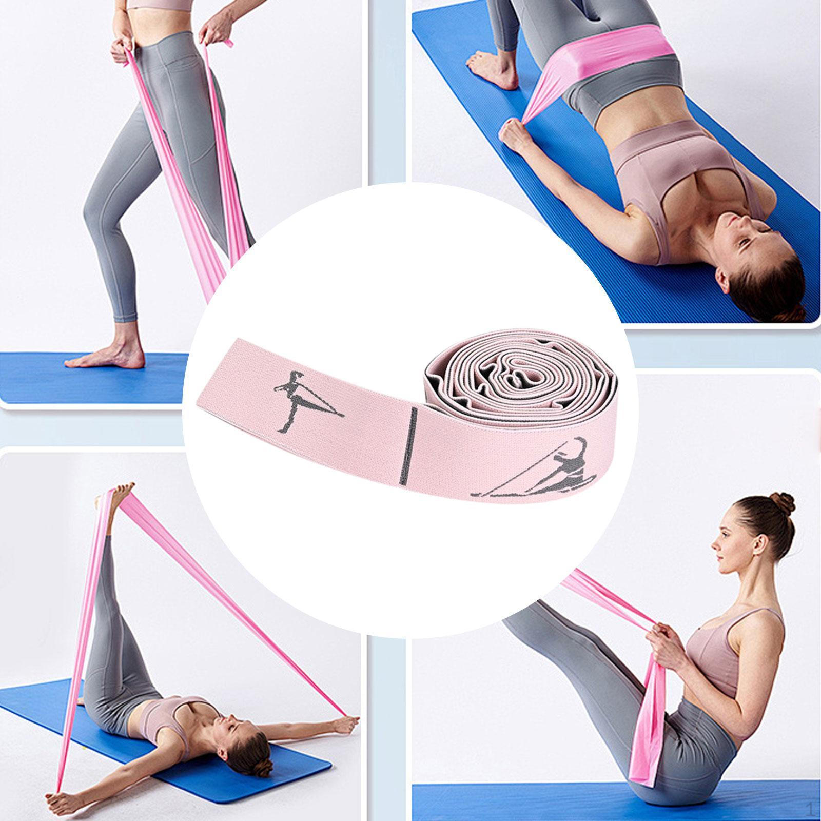 

Йога растягивающаяся лента упражнения универсальные регулируемые уровни растяжки сопротивление для розовый