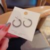 925 Silver Needle Korean Minimalist Circle Earrings for Women - Trendy, Simple, and Stylish