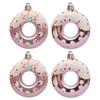 4Pcs Lovely Donut Christmas Tree Decoration Christmas House Hanging Ornament