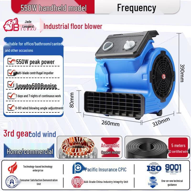 High-Power Commercial Bathroom and Floor Blower Dryer
