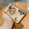 For Samsung Galaxy S25+ Magnetic Case Kickstand TPU+PC Rhinestones Decor Phone Cover