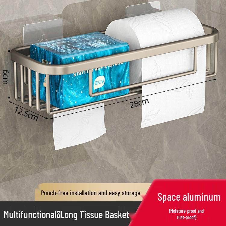 Suport de hârtie igienică și raft de depozitare a șervețelelor pentru baie