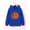 A Single Hooded Sweatshirt For Boys, Suitable For Children's Outdoor Activities Fleece Warm Casual Print Sweatshirt Sports Graphic