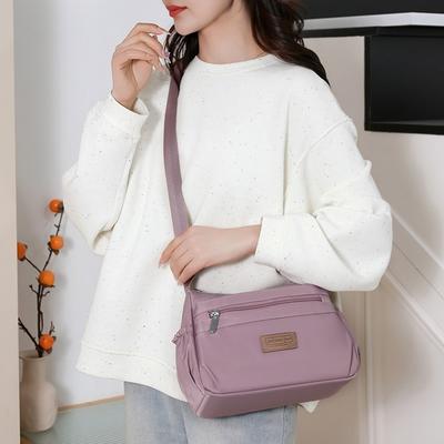New Fashion Women's Bag Casual Shoulder Bag Casual Versatile Lightweight Multi-compartment Mother Bag Travel Messenger Bag