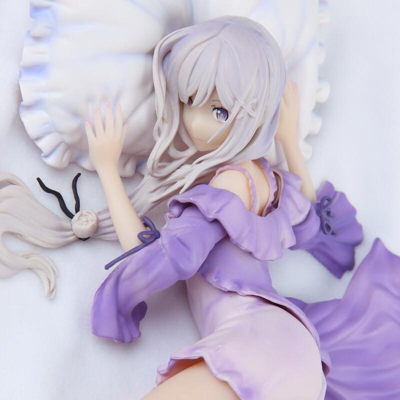 

Re Life в другом мире с нуля Фигурка Эмилии ПВХ Аниме Модель 1/7 в коробке