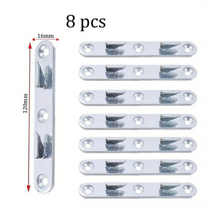 

8 шт. петли для кровати, кронштейны для дождевой направляющей, каркас кровати, стояки, крючок, петли для шкафа, кронштейны, пряжка, универсальная нержавеющая сталь