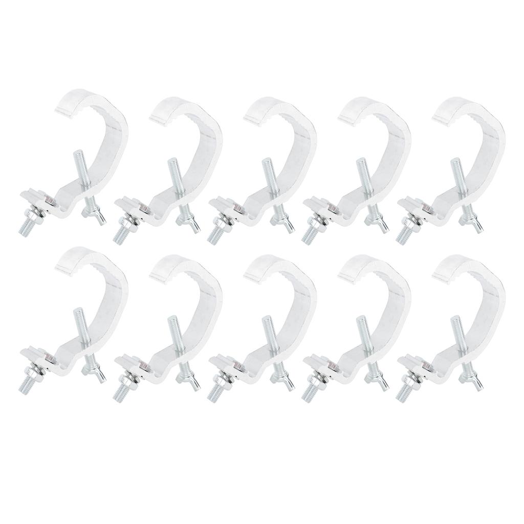 Stage Light Clamp Safe Large Load Bearing Cast Aluminum Stage Lamp Hook Kit for Moving Head Light 10pcs