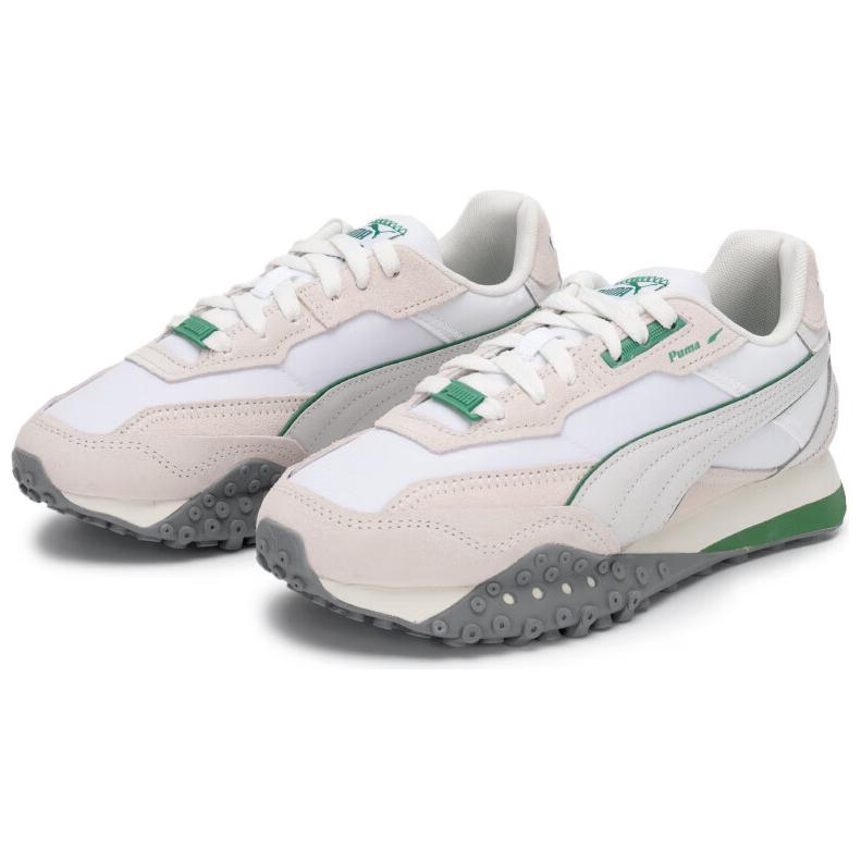 New PUMA Blktop Rider Nylon LT Low Top Casual Shoes Unisex White Beige 401440-01