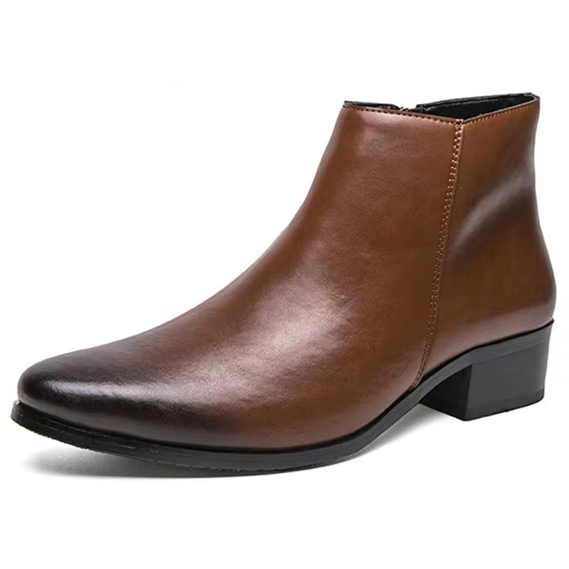 

MAEDEF Causal Business Retro Ankle Men Boots Man Chelsea Boot Casual Shoes Spring Winter Slip on Booties Handmade Botines 2026 37 коричневый